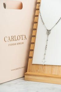 Collar Rosario en acero quirúrgico de CARLOTA