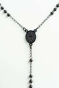 Collar Rosario Negro