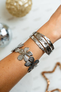 Pulseras en acero ajustables en braco - CARLOTA