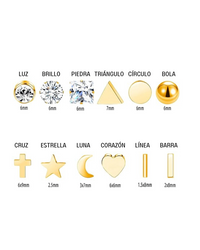 aros mini oro 