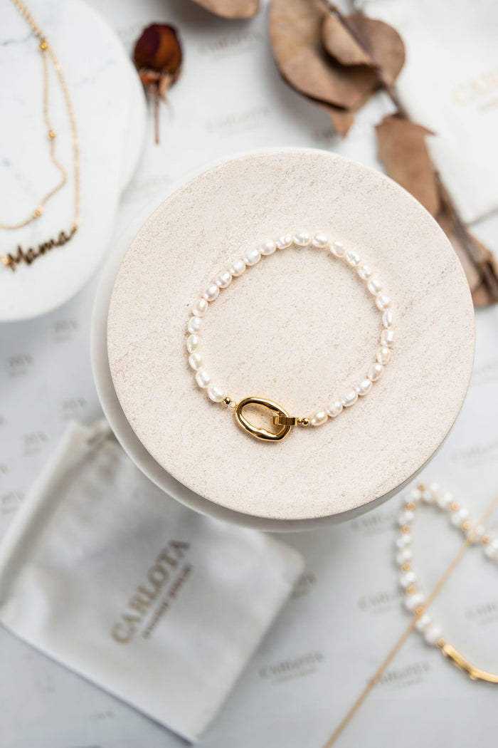 Pulsera de perlas de agua dulce