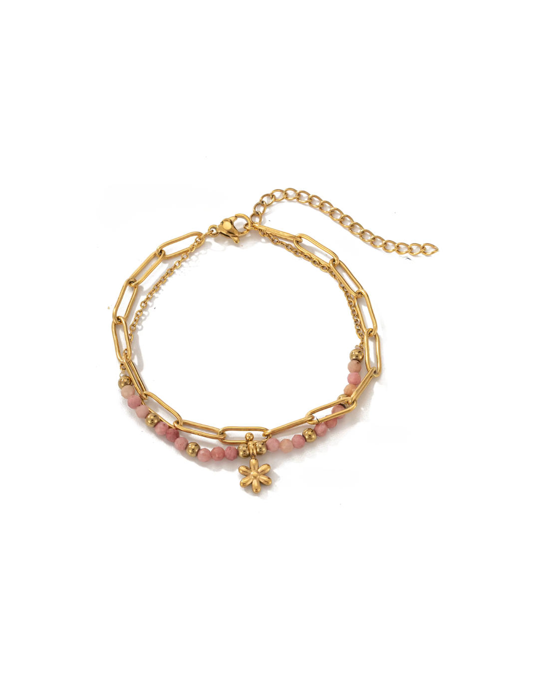Pulsera Amelia Rosa Flor
