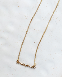 Collar de acero quirúrico dorado Mama