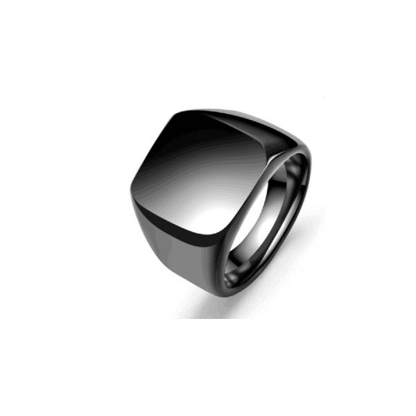 Anillo negro hombre mujer
