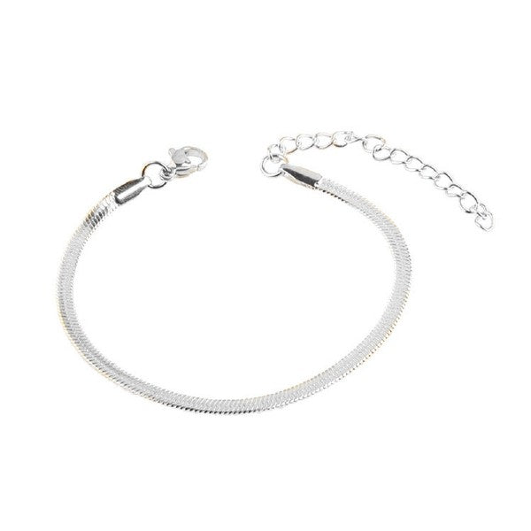 Pulsera serpiente plata